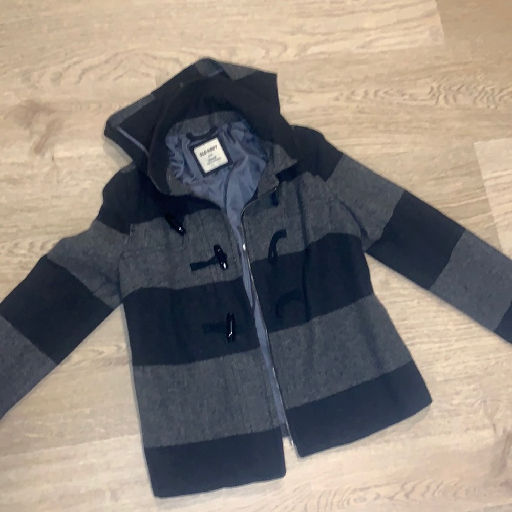 Stripped Pea Coat